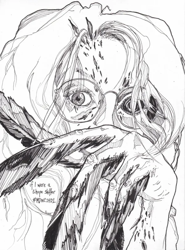Mab's Drawloween 2024 If I Were A Shapeshifter