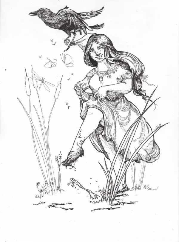 Mab's Drawloween 2024 Witch